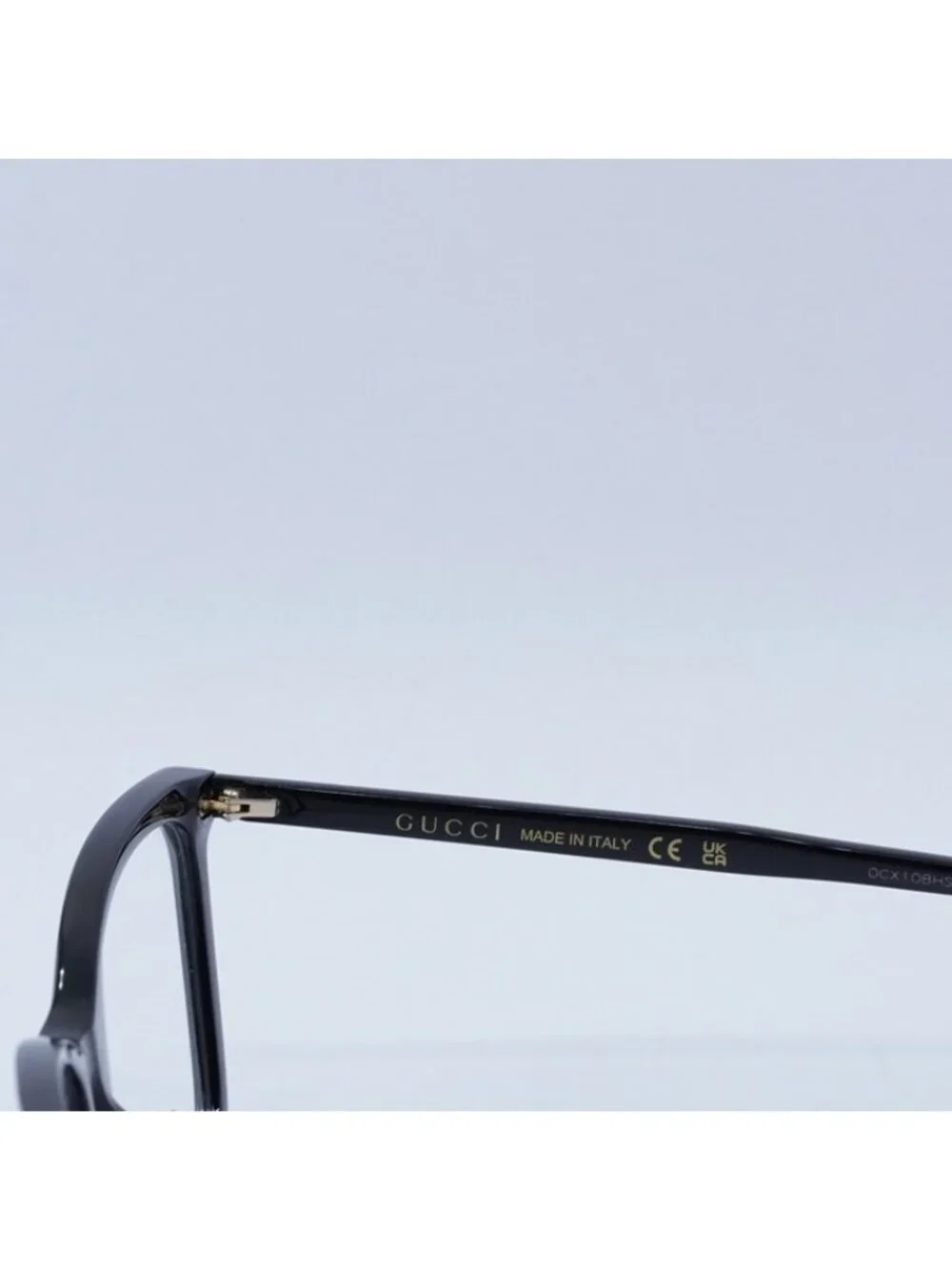 Gucci GG0025O 001 Eyeglasses Black Cat Eye Frame